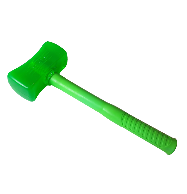 Green Silicon Hammer With Plastic Handle