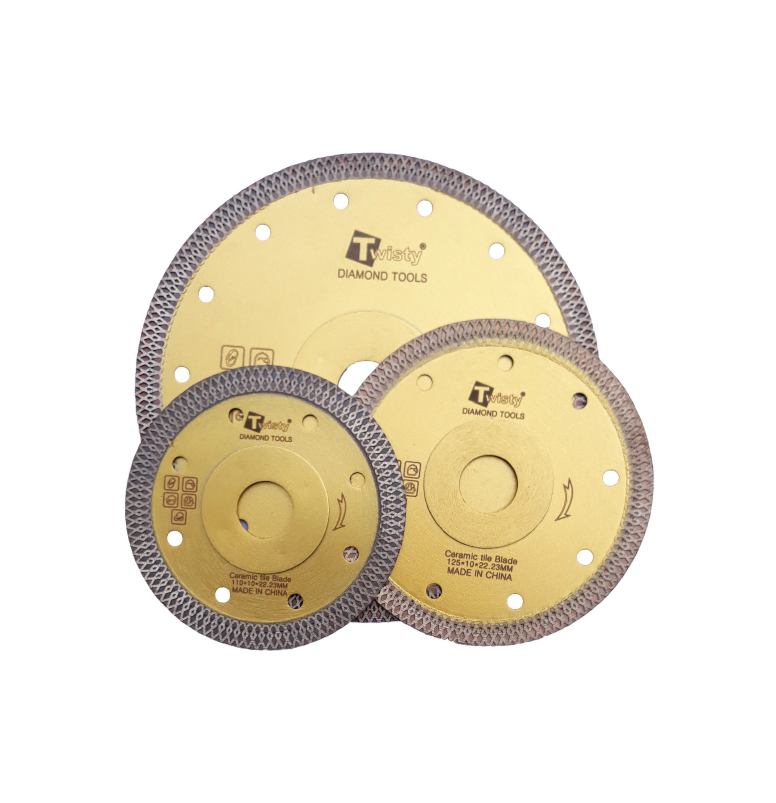 Twisty Golden Ceramic Disc