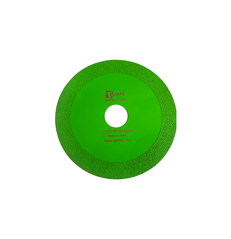 Twisty Green Glass Cutting Disc