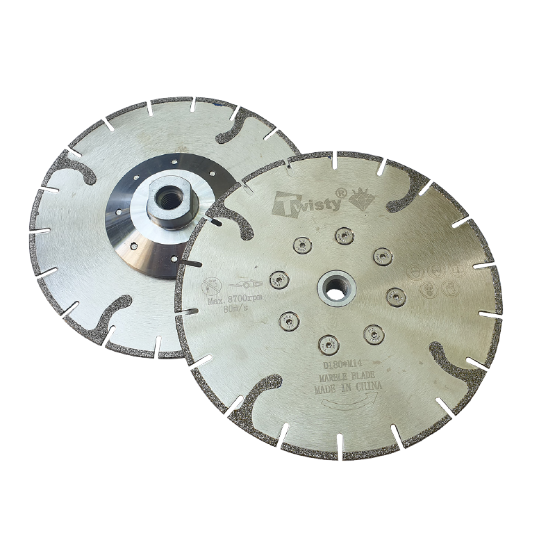 Twisty Titanium Spray Sliced Disc + Flange