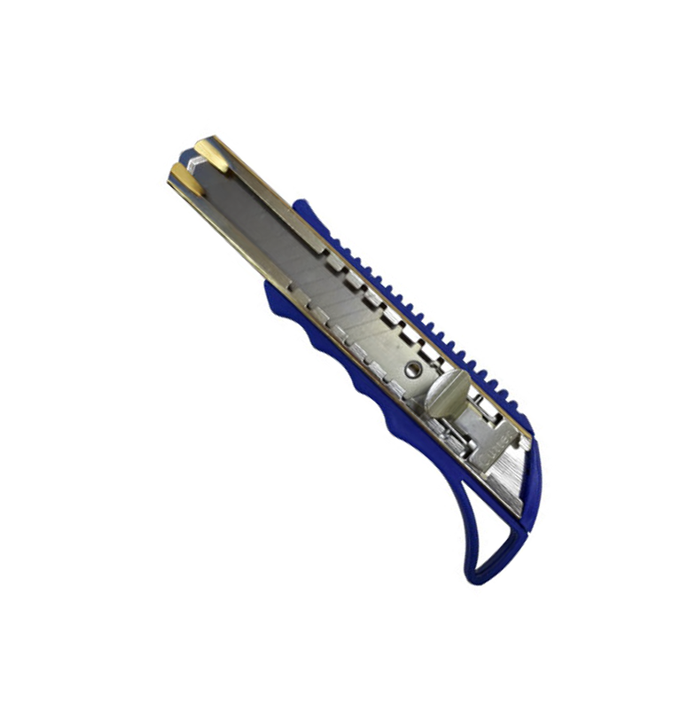 Large Utility Knife with Metal Lock and Metal Rail