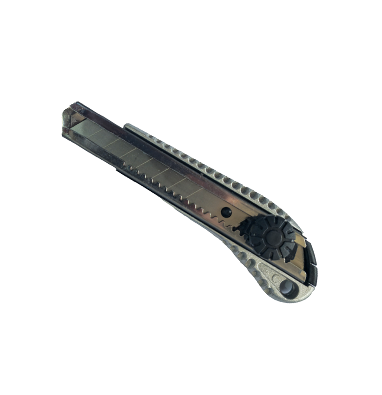 Large Metal Utility Knife with Rotary Lock