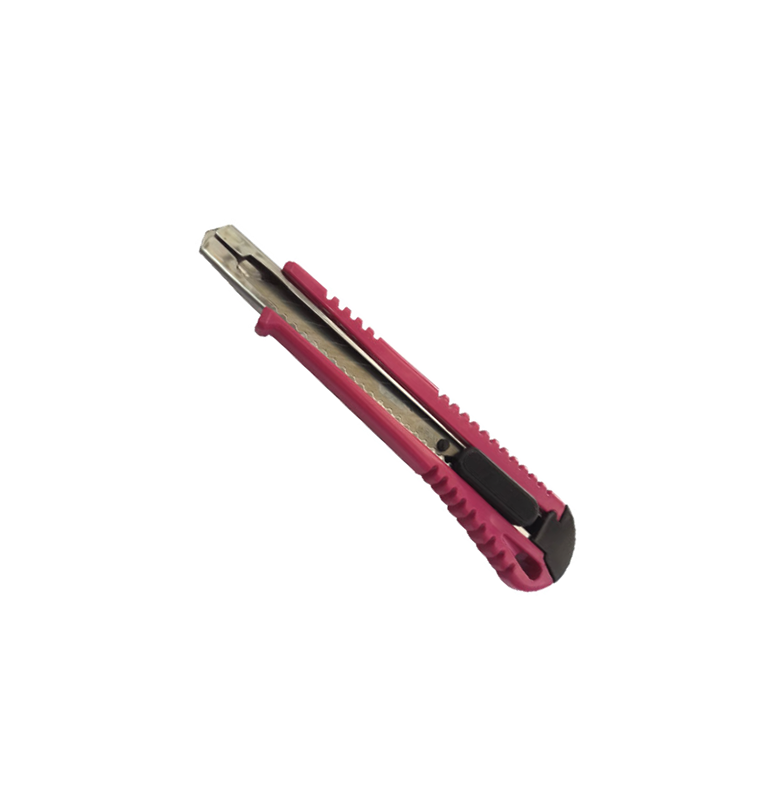 Small Heavy-Duty Utility Knife with Metal Rail