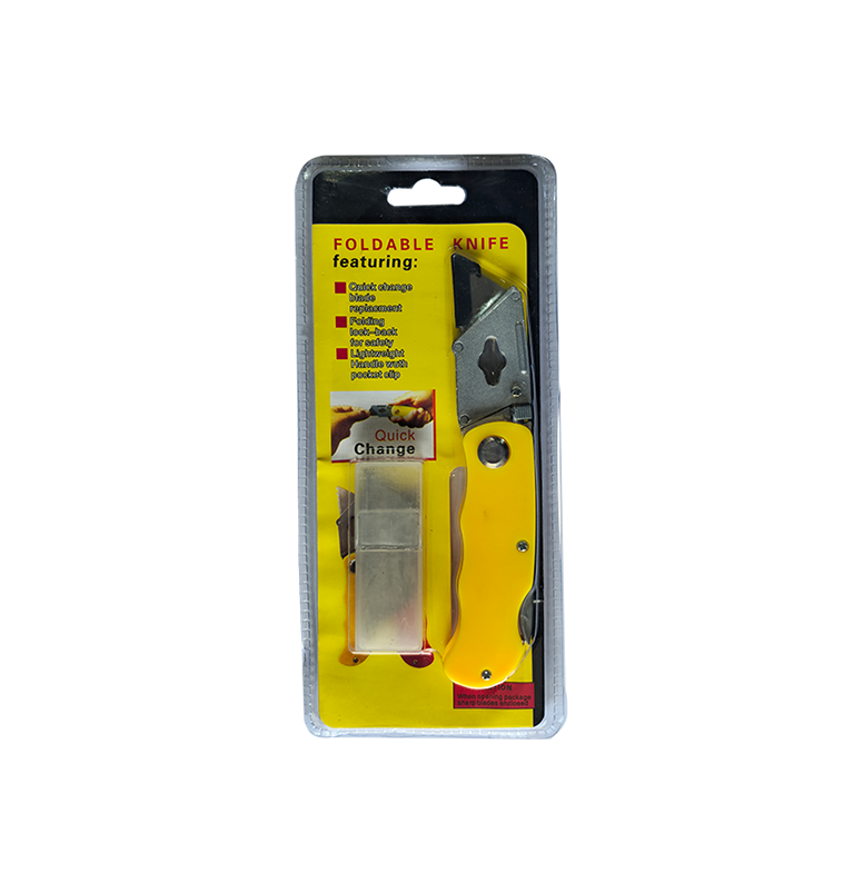 Folding Utility Knife with Plastic Handle
