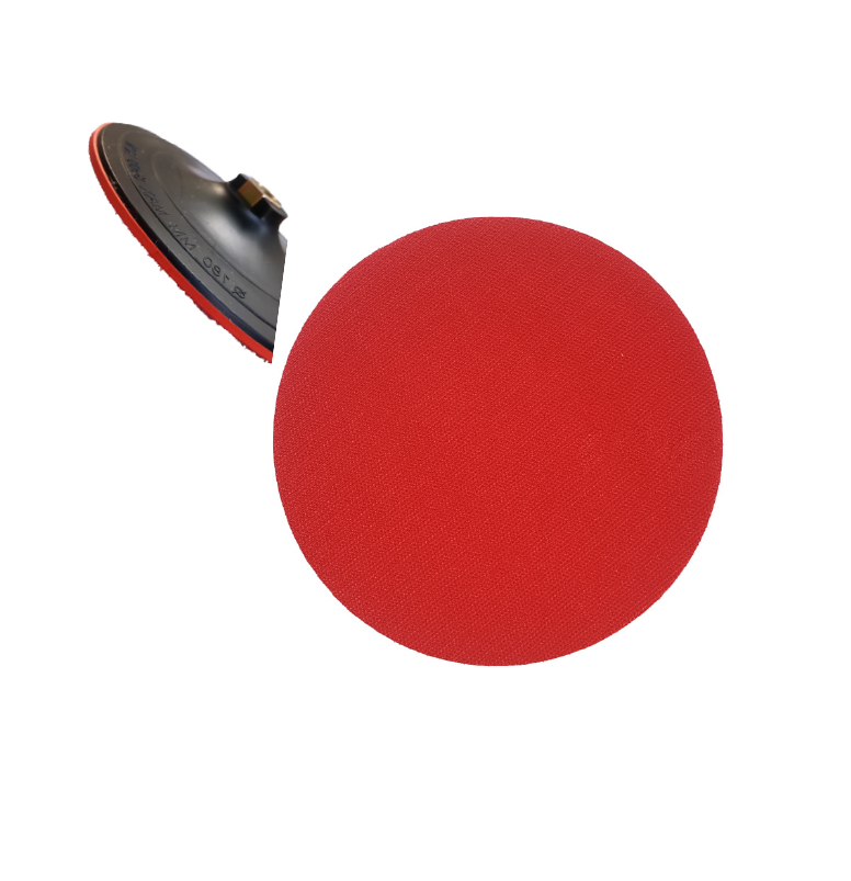 Red Velcro Backing Pad 4mm Thickness