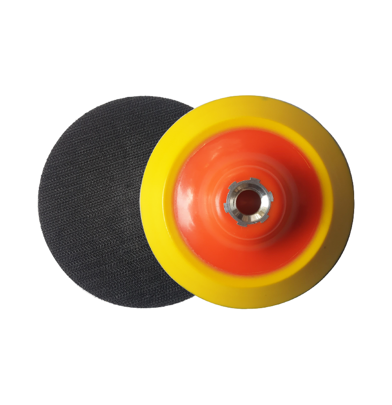 Orange & Yellow Velcro Backing Pad