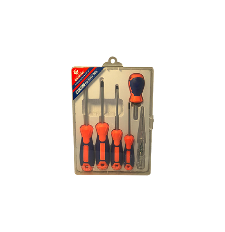 Plastic Case 6 Piece Screwdriver Set