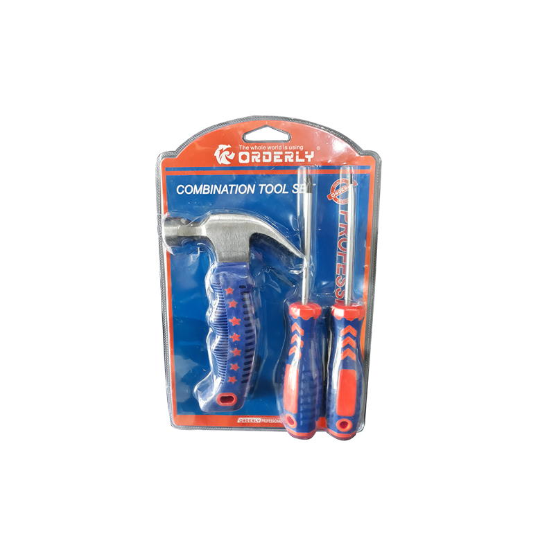 3 Piece Screwdriver Kit With A Hammer