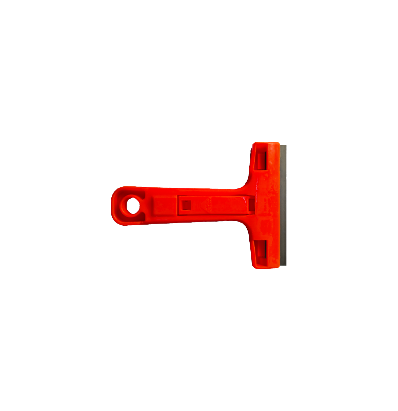 Red Plastic Scraper